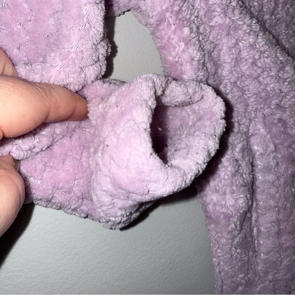 Columbia Girls XXS Lavender Purple‎ Textured High Pile Fleece Full Zip Jacket